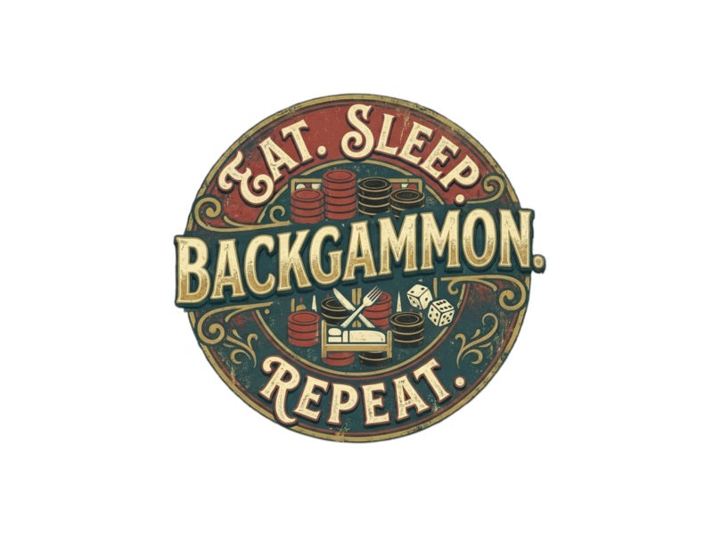 Eat. Sleep. Backgammon. Repeat.