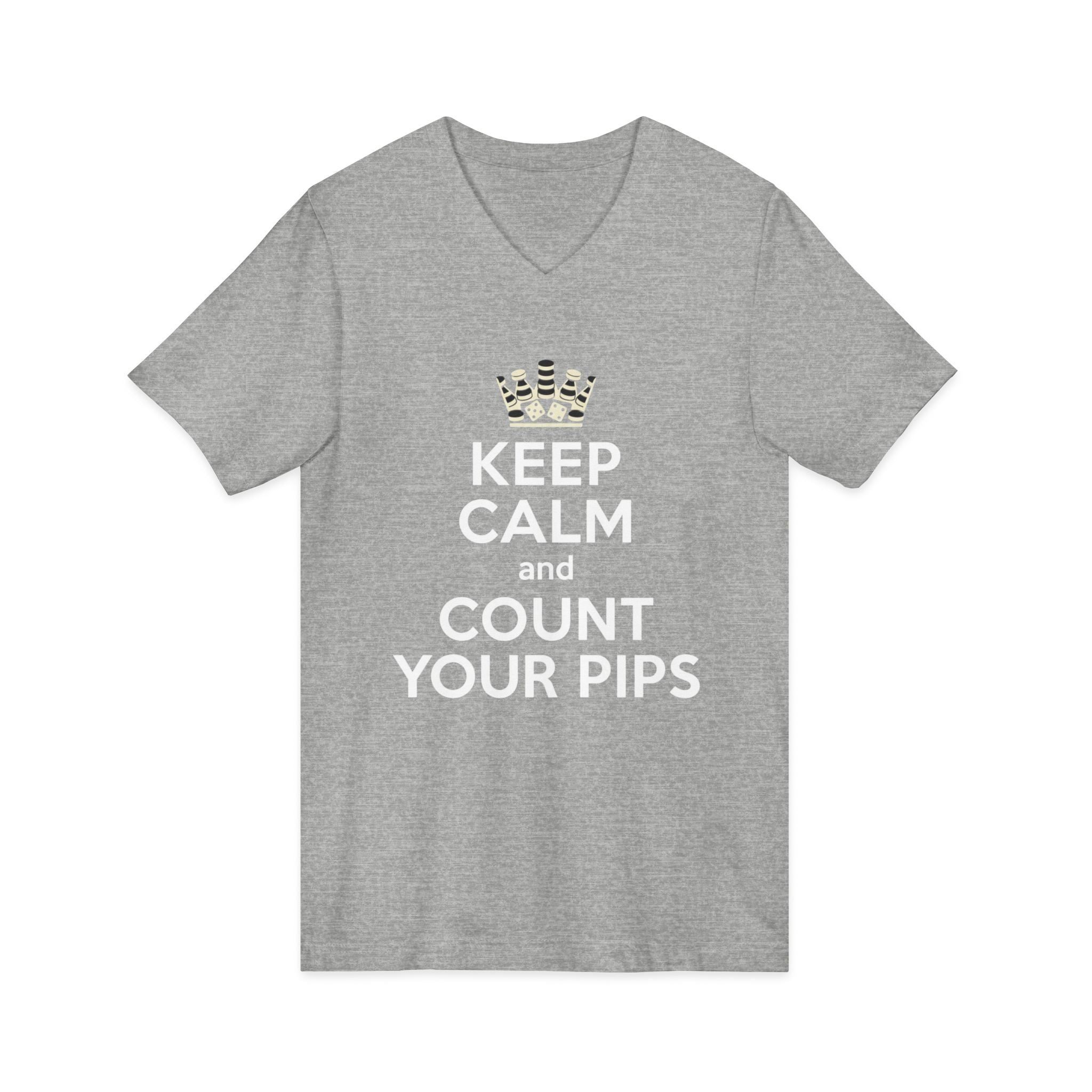 Keep Calm and Count Your Pips V-Neck Tee