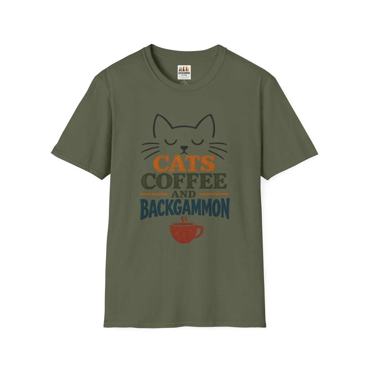 Cats, Coffee and Backgammon 1 T-Shirt