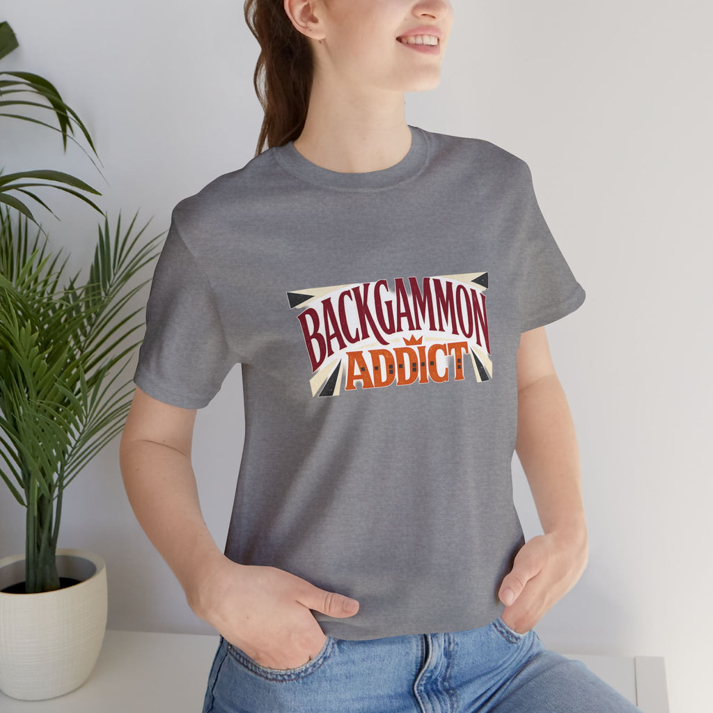 Backgammon Addict Unisex Jersey T-shirt