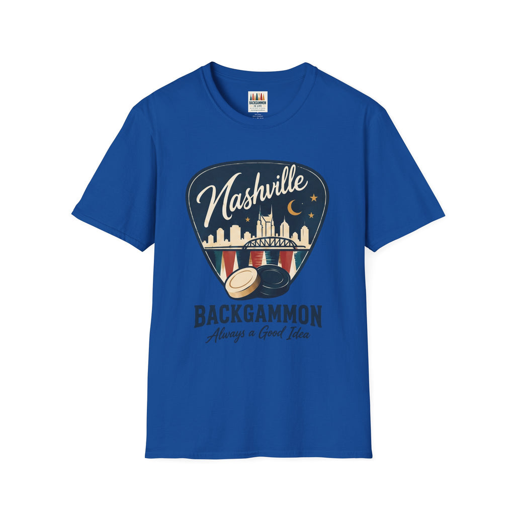 Nashville and Backgammon 2 T-Shirt — "Always a Good Idea" Vintage City Game Tee