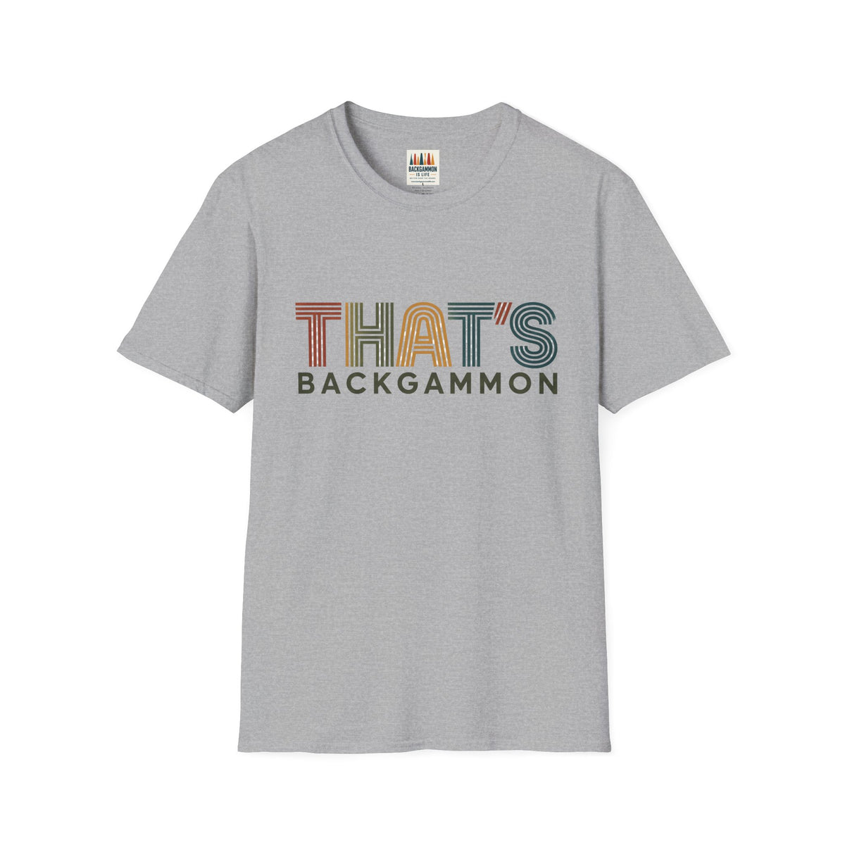 That's Backgammon 2 T-Shirt — Retro Typography Board Game Tee