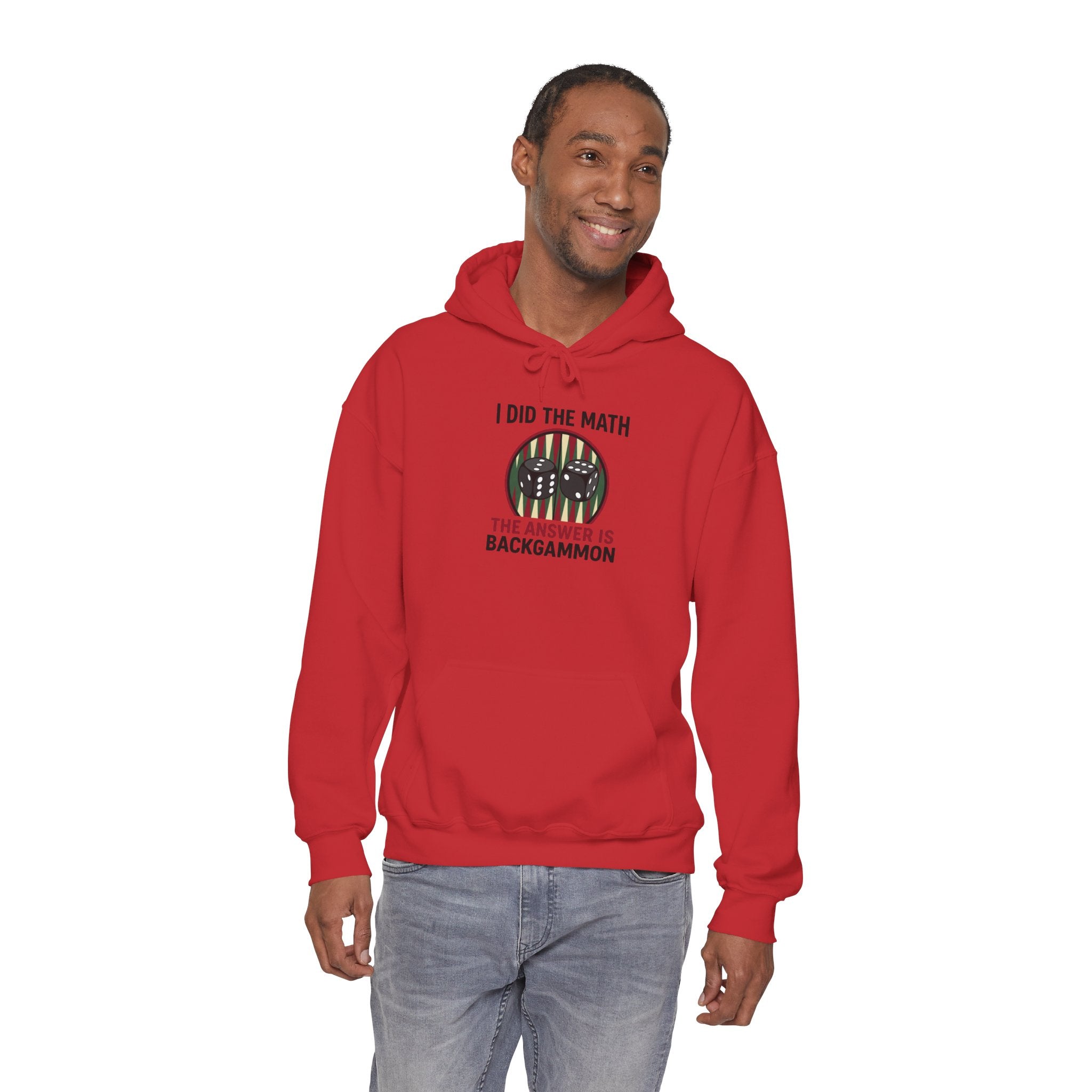 I Did The Math, The Answer Is Backgammon Unisex Heavy Blend™ Hooded Sweatshirt –  Cozy Game Night Sweatshirt