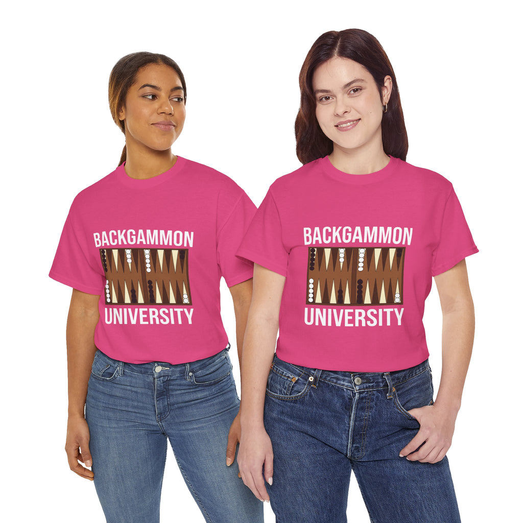 Backgammon University T-Shirt | Retro Game Pattern Tee