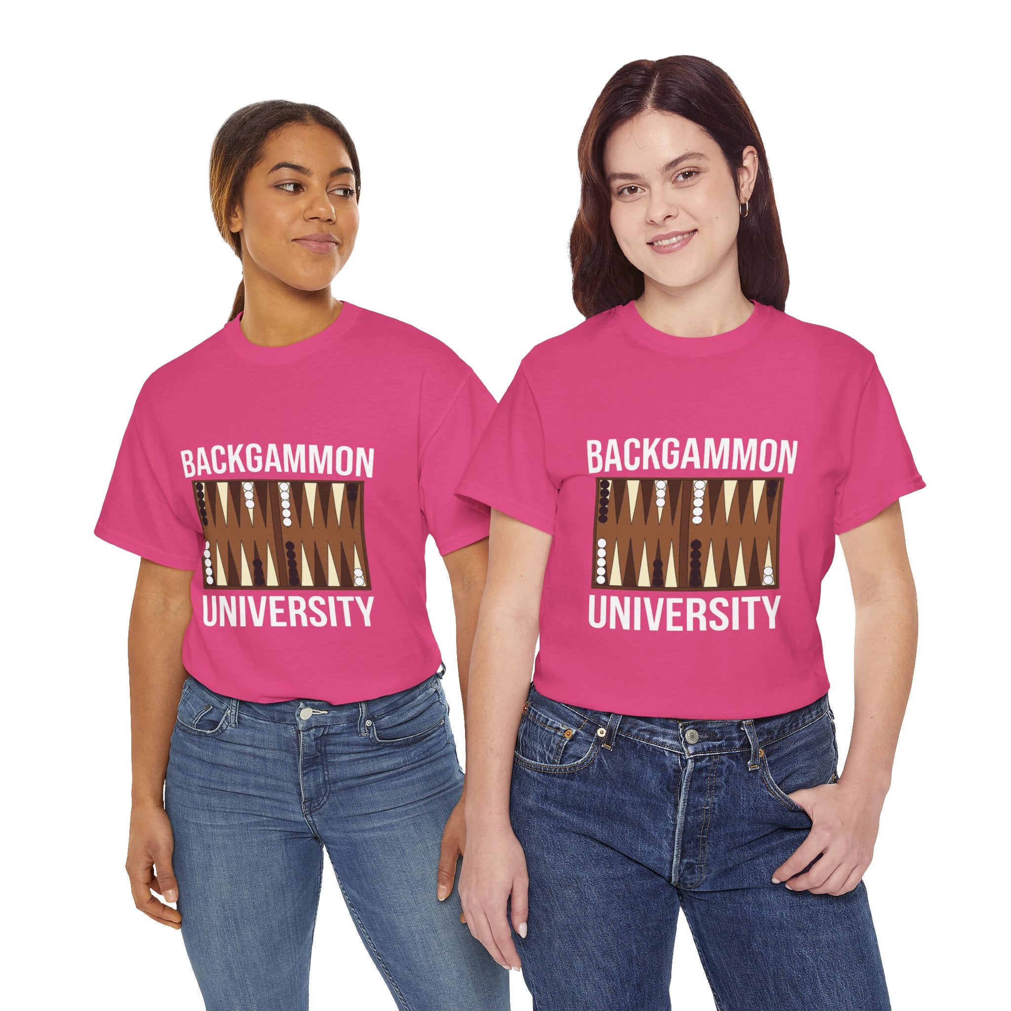 Backgammon University T-Shirt | Retro Game Pattern Tee