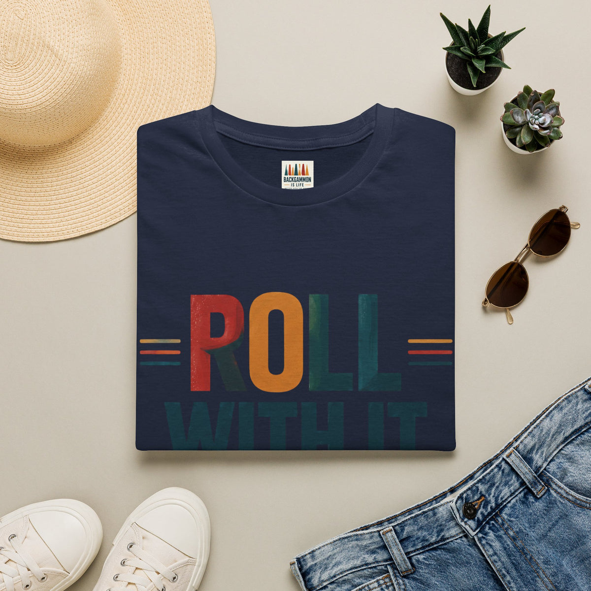 Roll With It T-Shirt — Retro Graphic Tee
