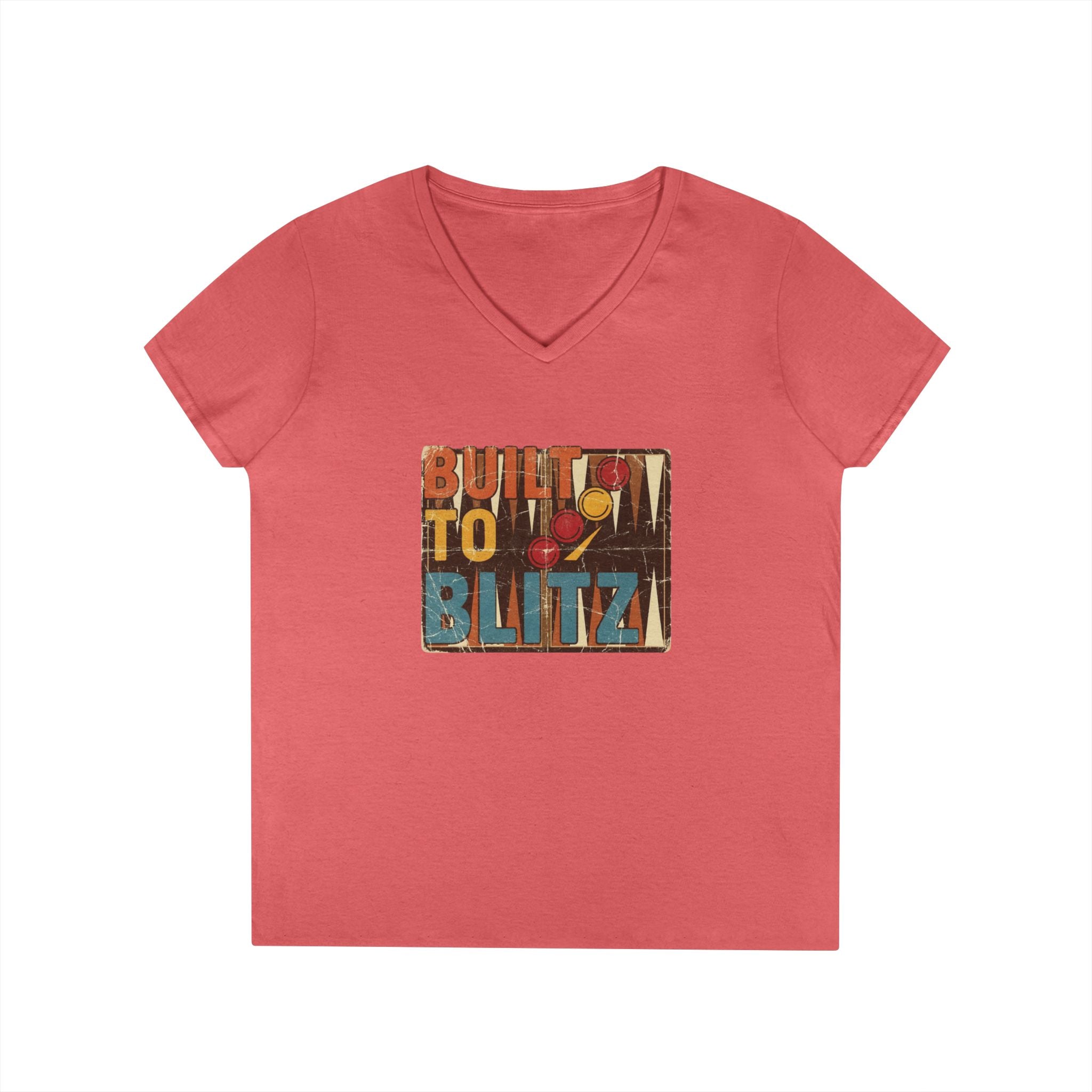 Built To Blitz Ladies' V-Neck T-Shirt