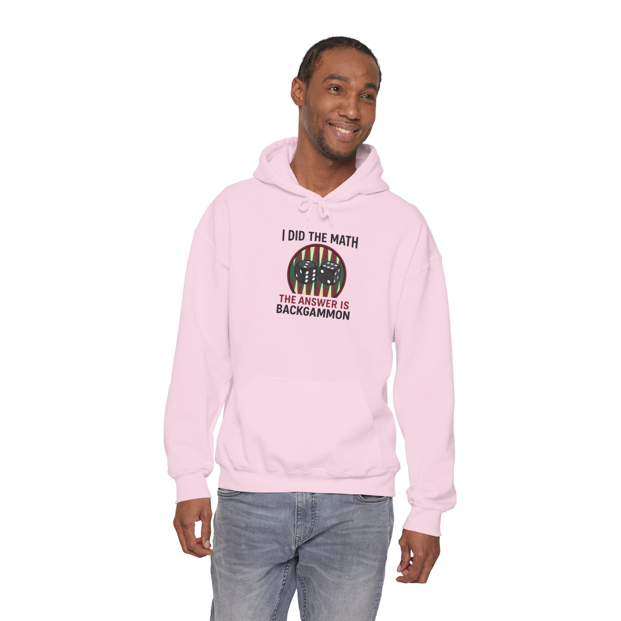 I Did The Math, The Answer Is Backgammon Unisex Heavy Blend™ Hooded Sweatshirt –  Cozy Game Night Sweatshirt