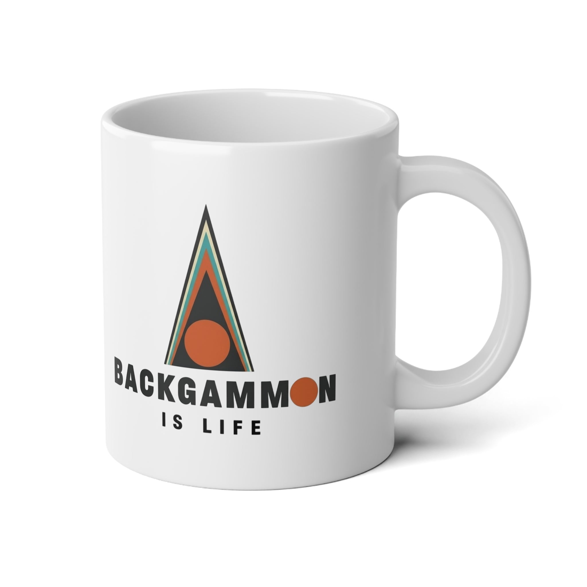 Backgammon Is Life Jumbo Mug, 20oz