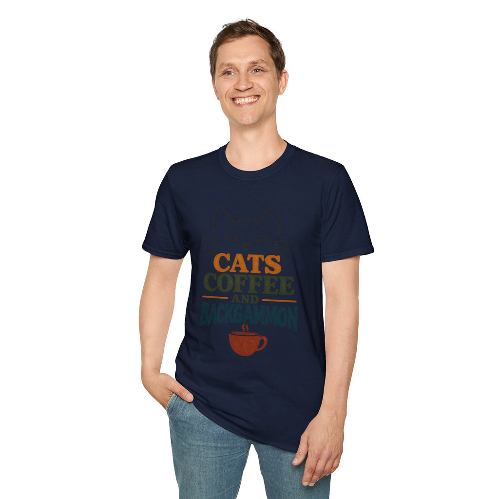 Cats, Coffee and Backgammon 1 T-Shirt