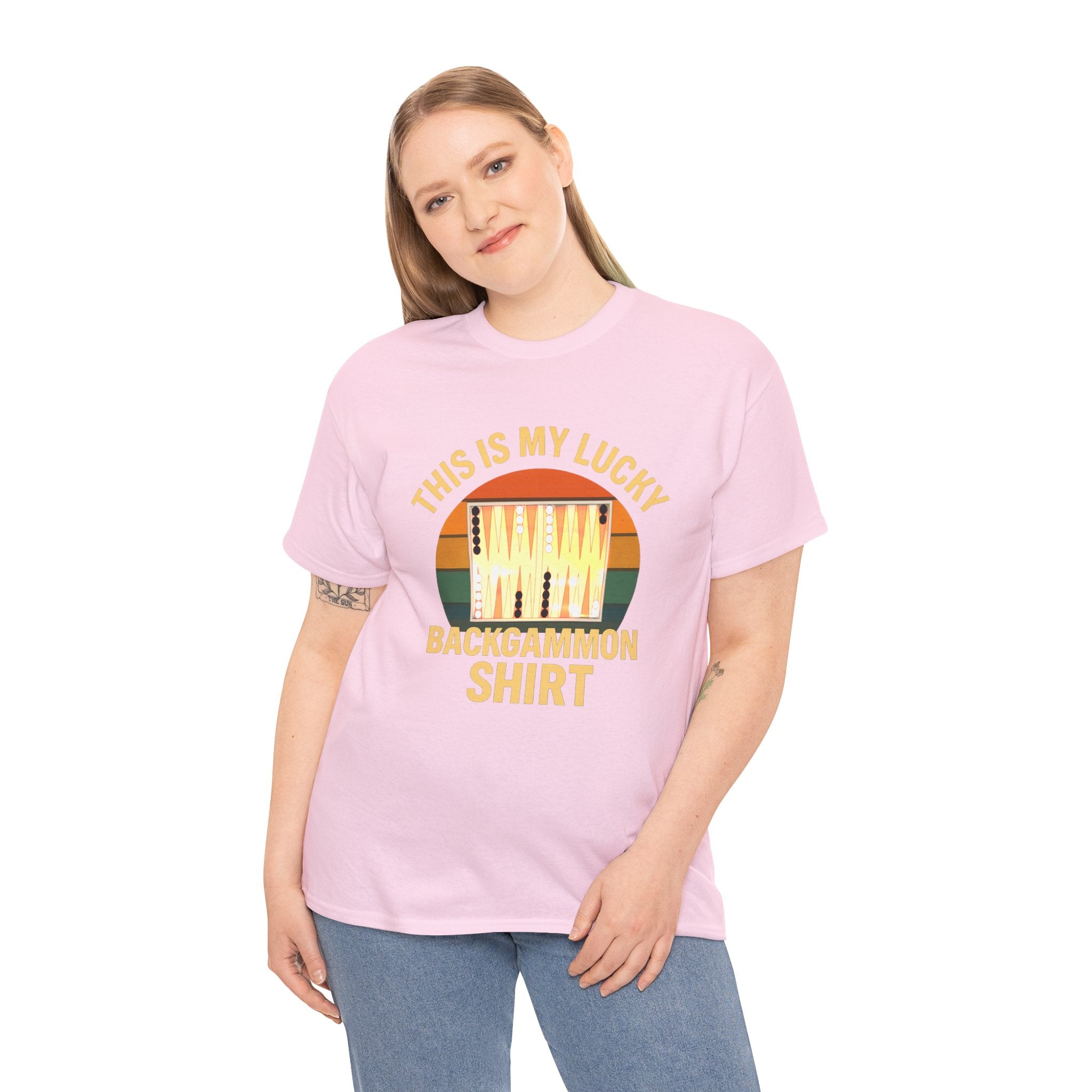 This Is My Lucky Backgammon Shirt Tee — Retro Backgammon Player T-Shirt