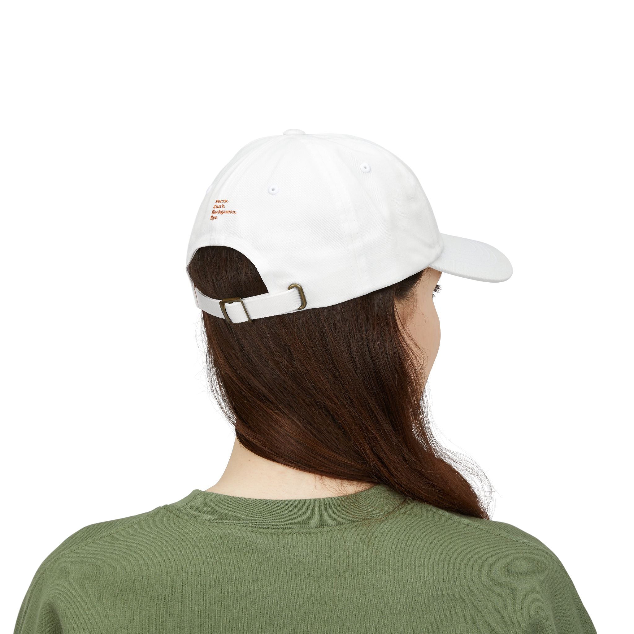 Sorry. Can't. Backgammon. Bye. Cap — Embroidered Baseball Hat