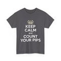Keep Calm and Count Your Pips T-Shirt |Backgammon Inspired Tee