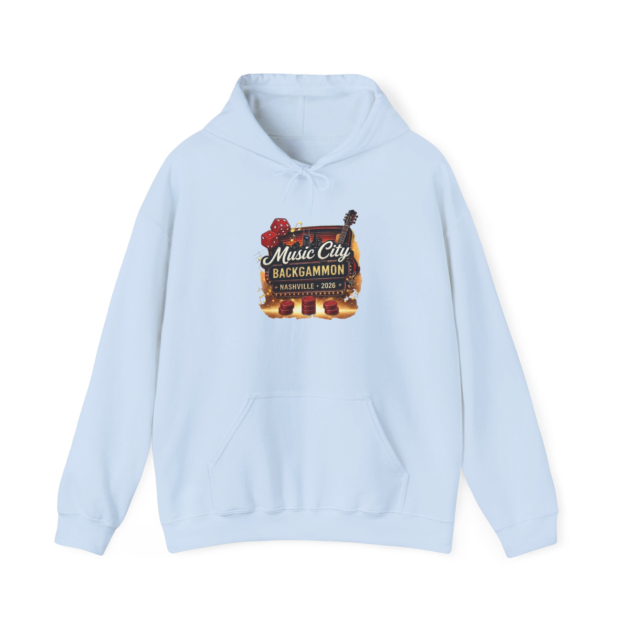 Music City Backgammon Nashville 2026 — Unisex Heavy Blend™ Hooded Sweatshirt
