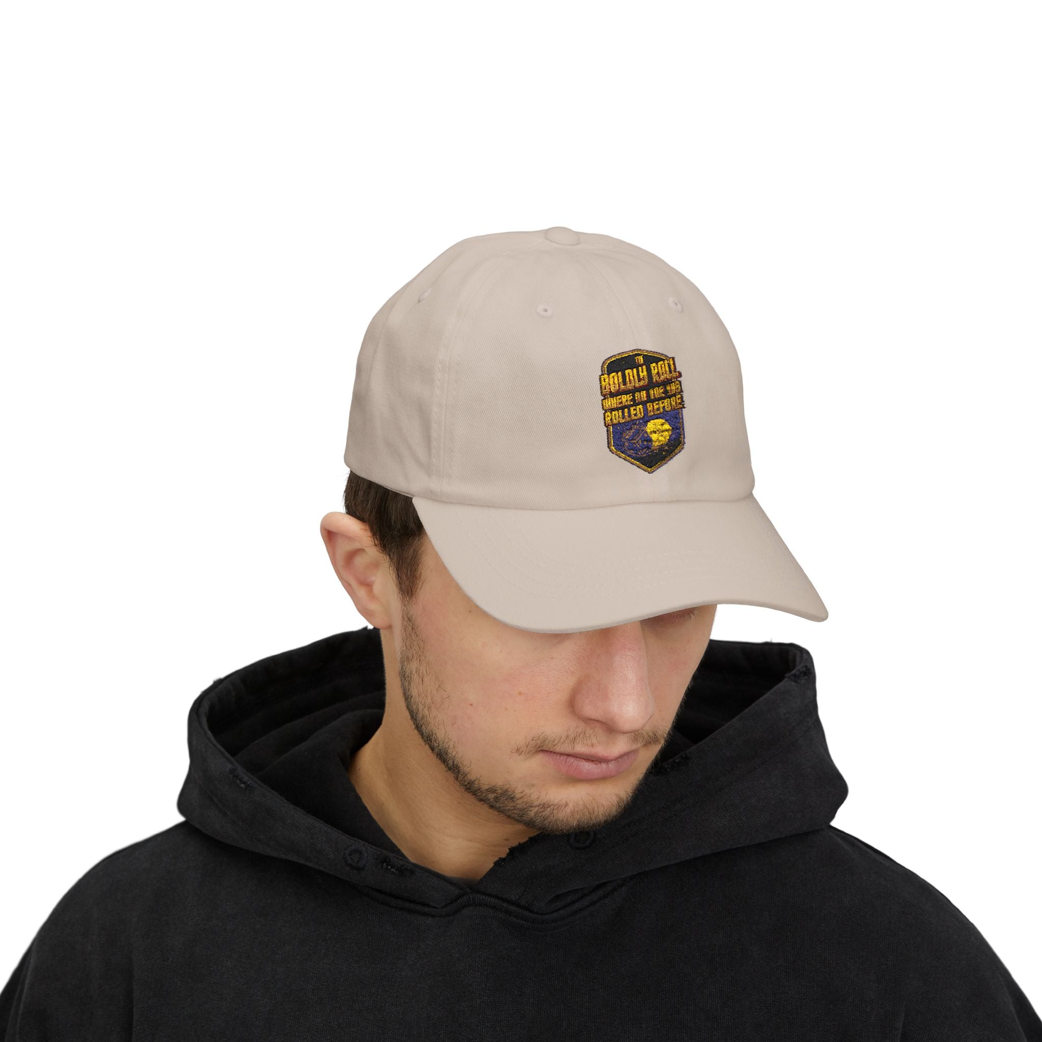 To  Boldly Roll Where No One Has Rolled Before Baseball Hat