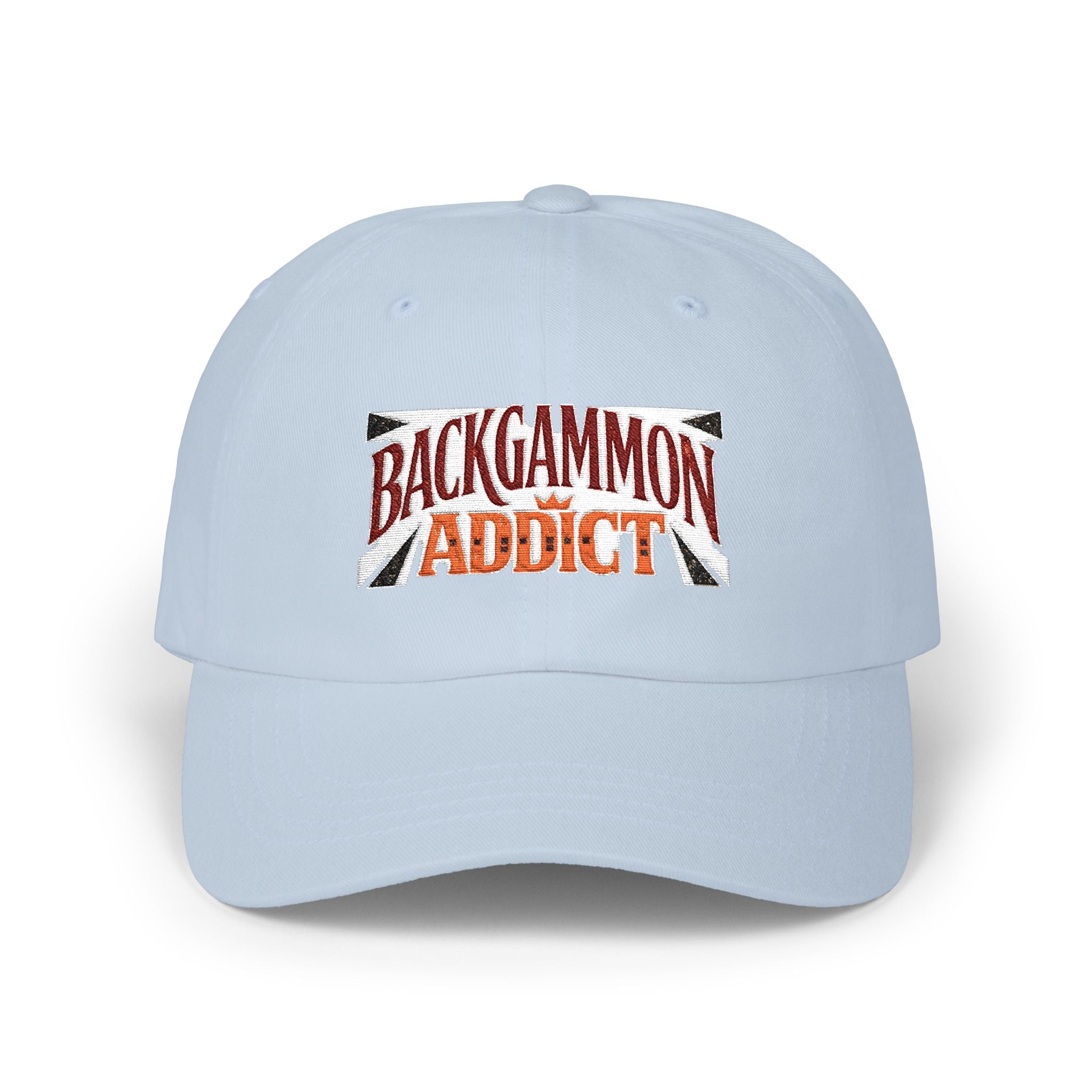 Backgammon Addict Dad Cap — Embroidered Backgammon Hat for Players
