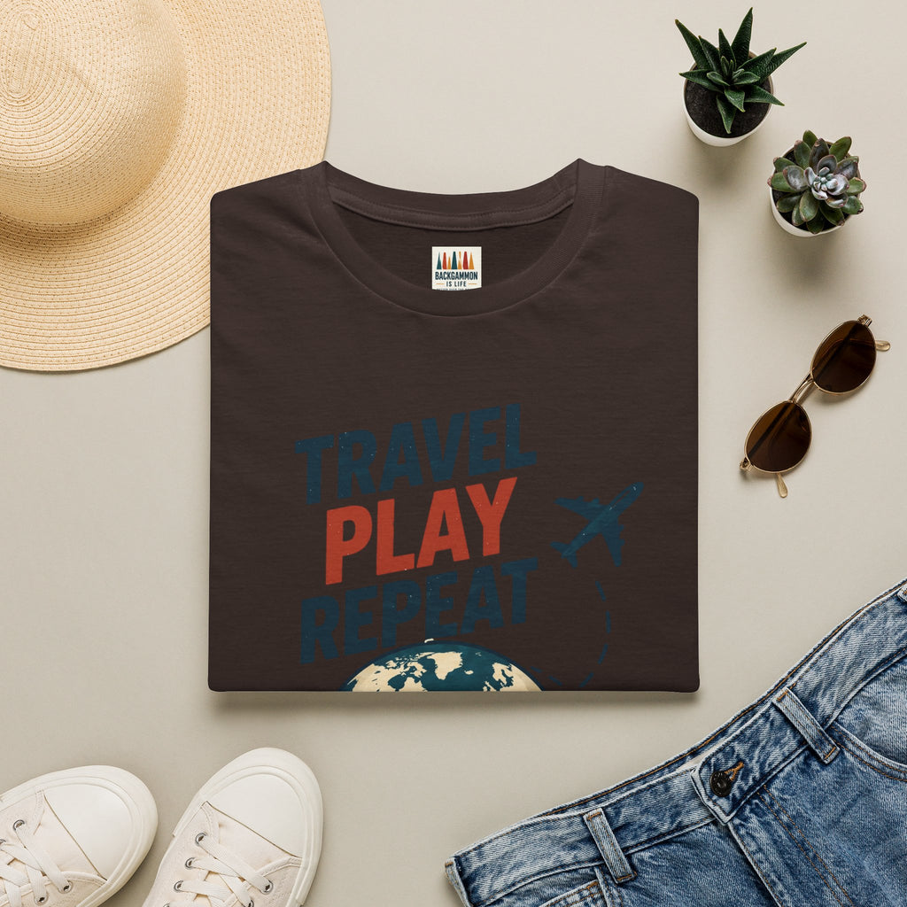 Travel Play Repeat T-Shirt – Backgammon