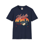Nashville Backgammon T‑Shirt — Vintage Skyline Game Night Tee