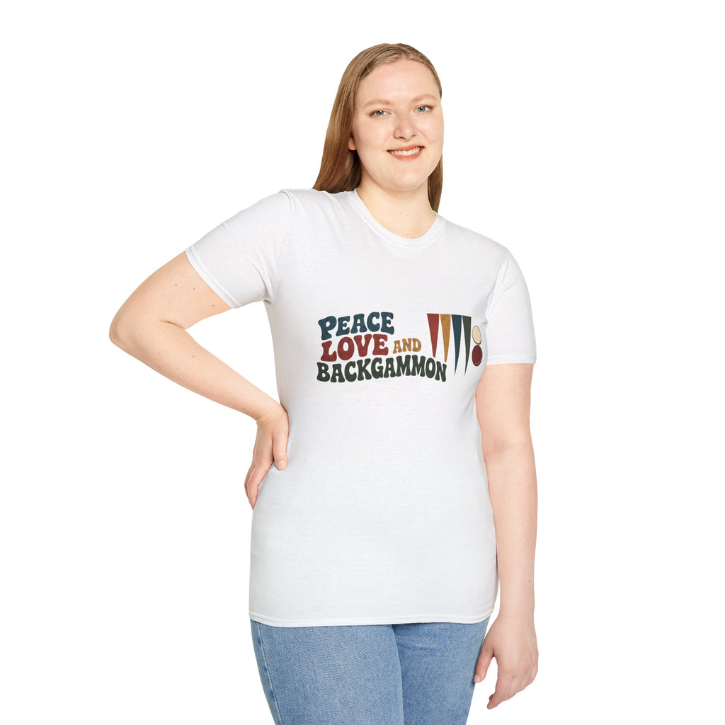 Peace, Love and Backgammon T-Shirt