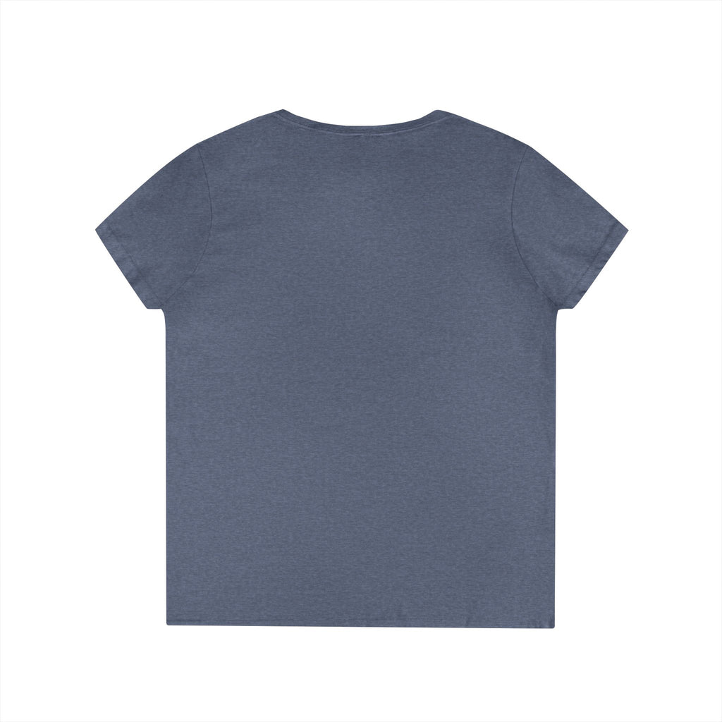 Music City Backgammon Open Ladies' V-Neck T-Shirt — Nashville Guitar & Dice Tournament Tee