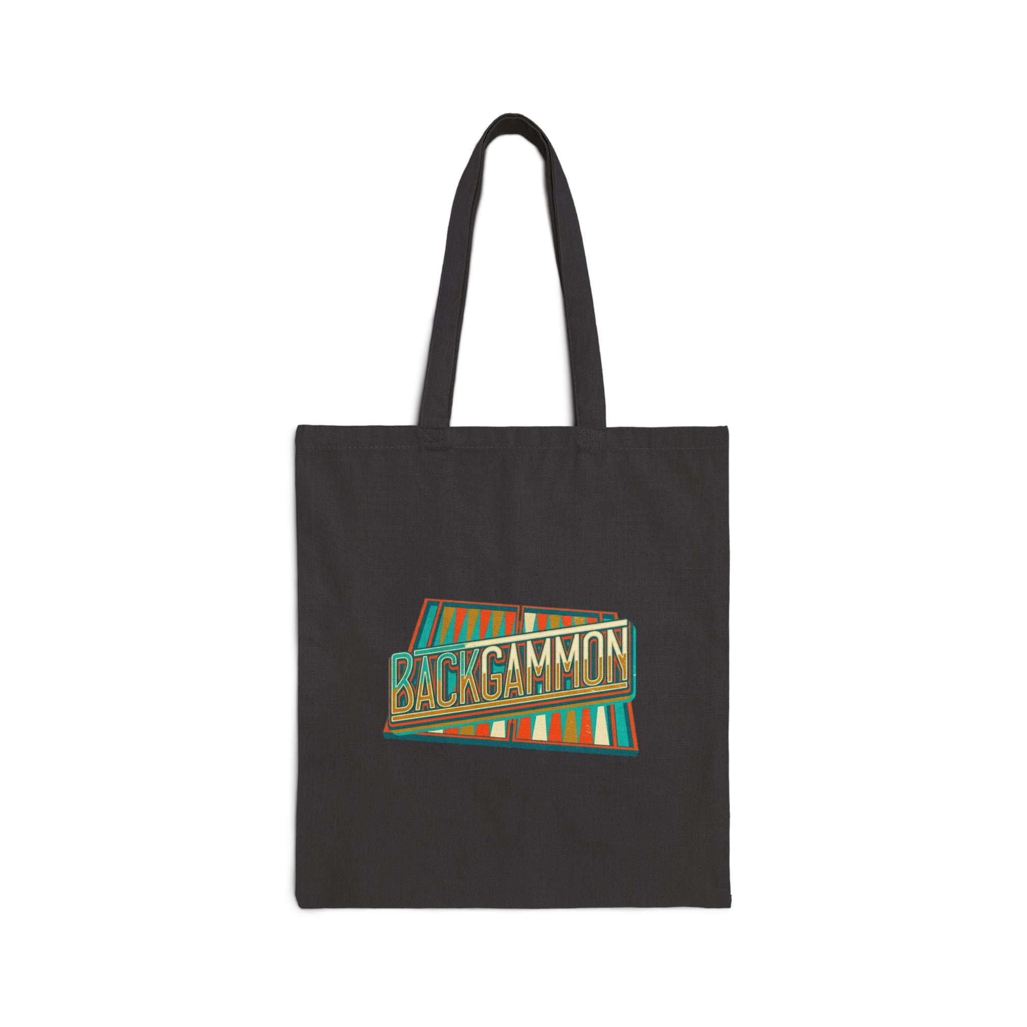 Backgammon Retro Cotton Canvas Tote Bag