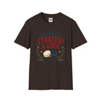 Backgammon T-Shirt — "Department of Strategy & Luck" Vintage Game Tee