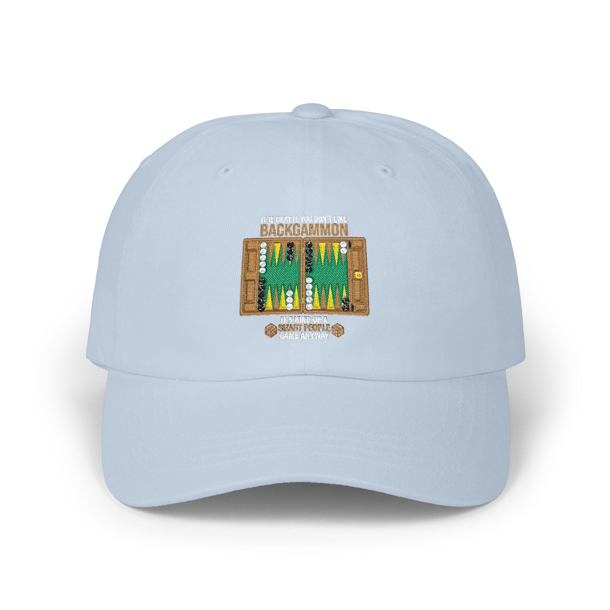 "It's Okay If You Don't Like Backgammon"Dad Cap — Embroidered Backgammon Board Vintage Game Hat