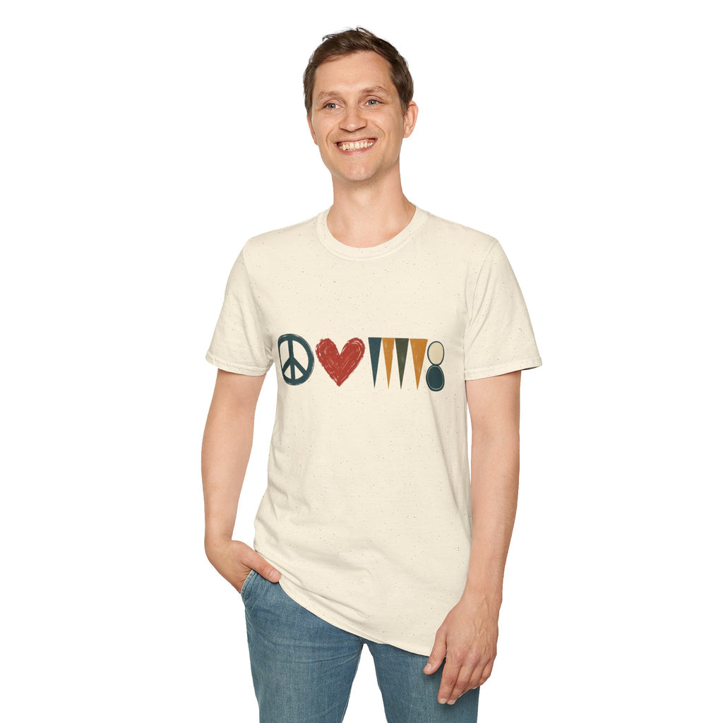 peace love and backgammon 3 T-Shirt — Retro Nature Wildlife Tee