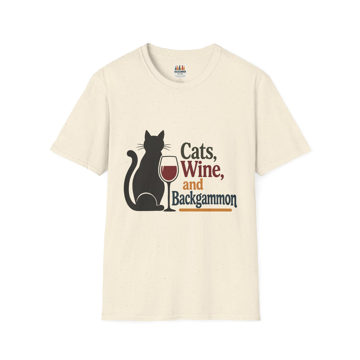 cats wine and backgammon 2 T-Shirt