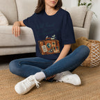 Backgammon Travel T-Shirt — "Will Travel for Backgammon" Vintage Suitcase Design