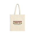 Title: Backgammon Mode: On. Do Not Disturb Cotton Canvas Tote Bag