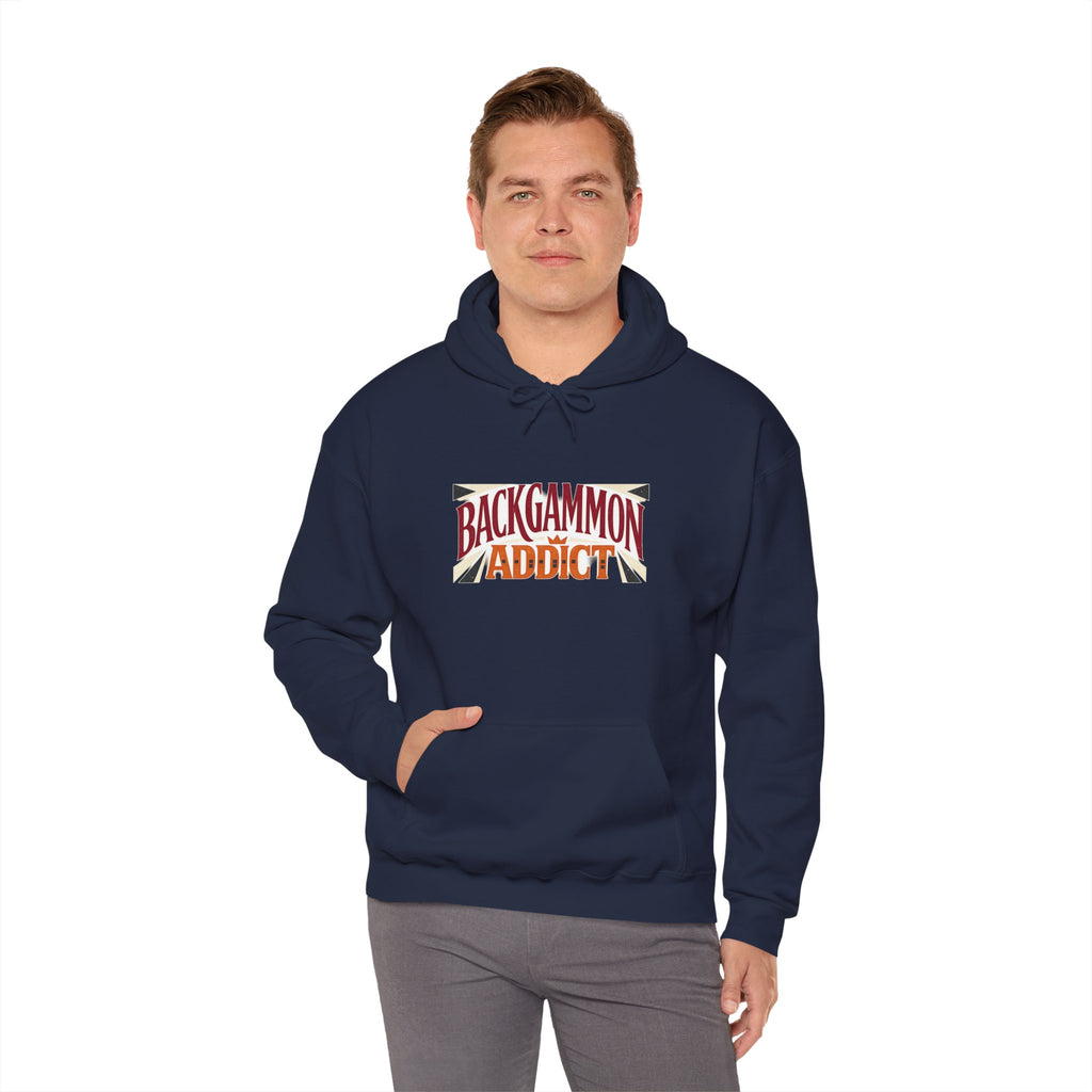 Backgammon Addict Hoodie — Graphic Backgammon Player Pullover