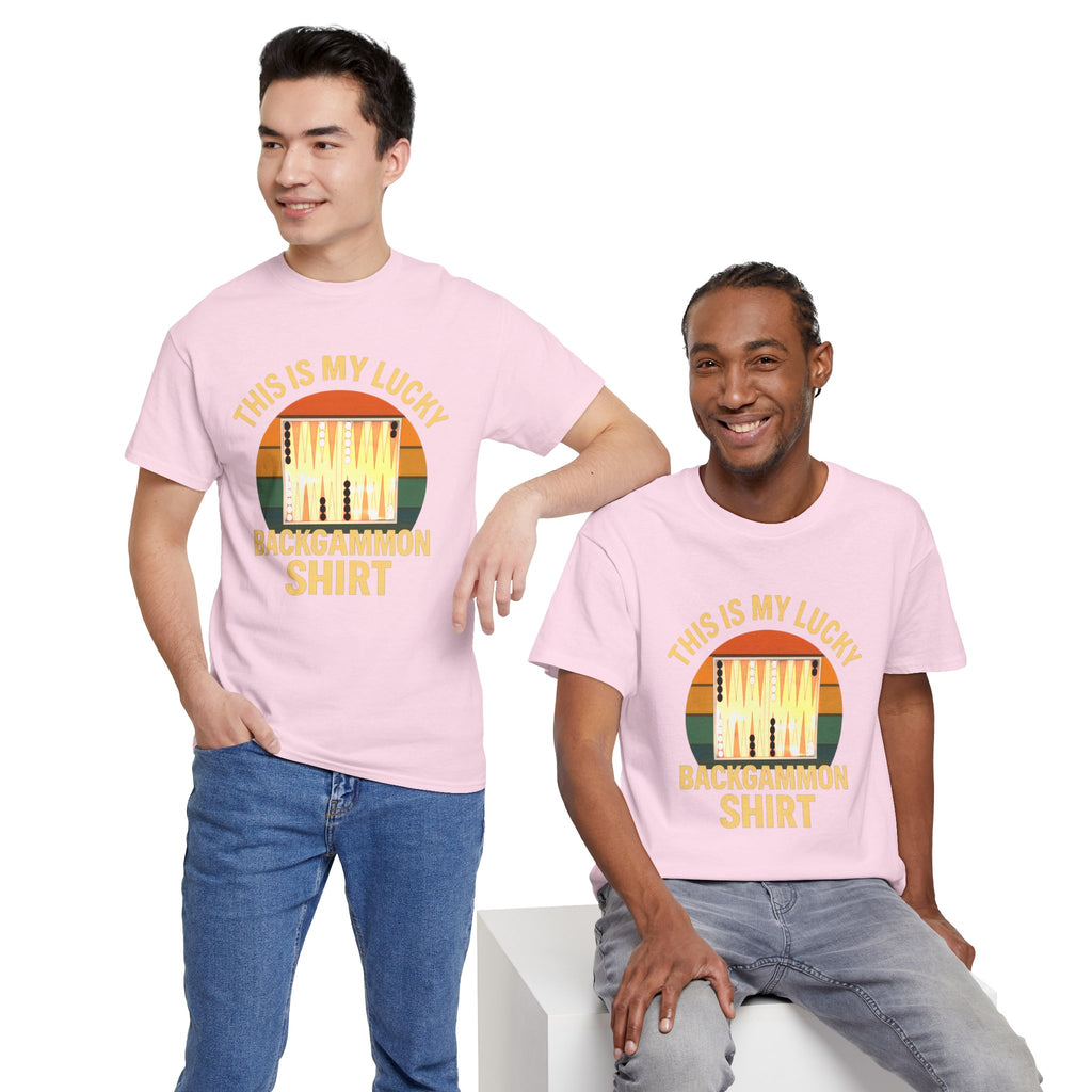 This Is My Lucky Backgammon Shirt Tee — Retro Backgammon Player T-Shirt