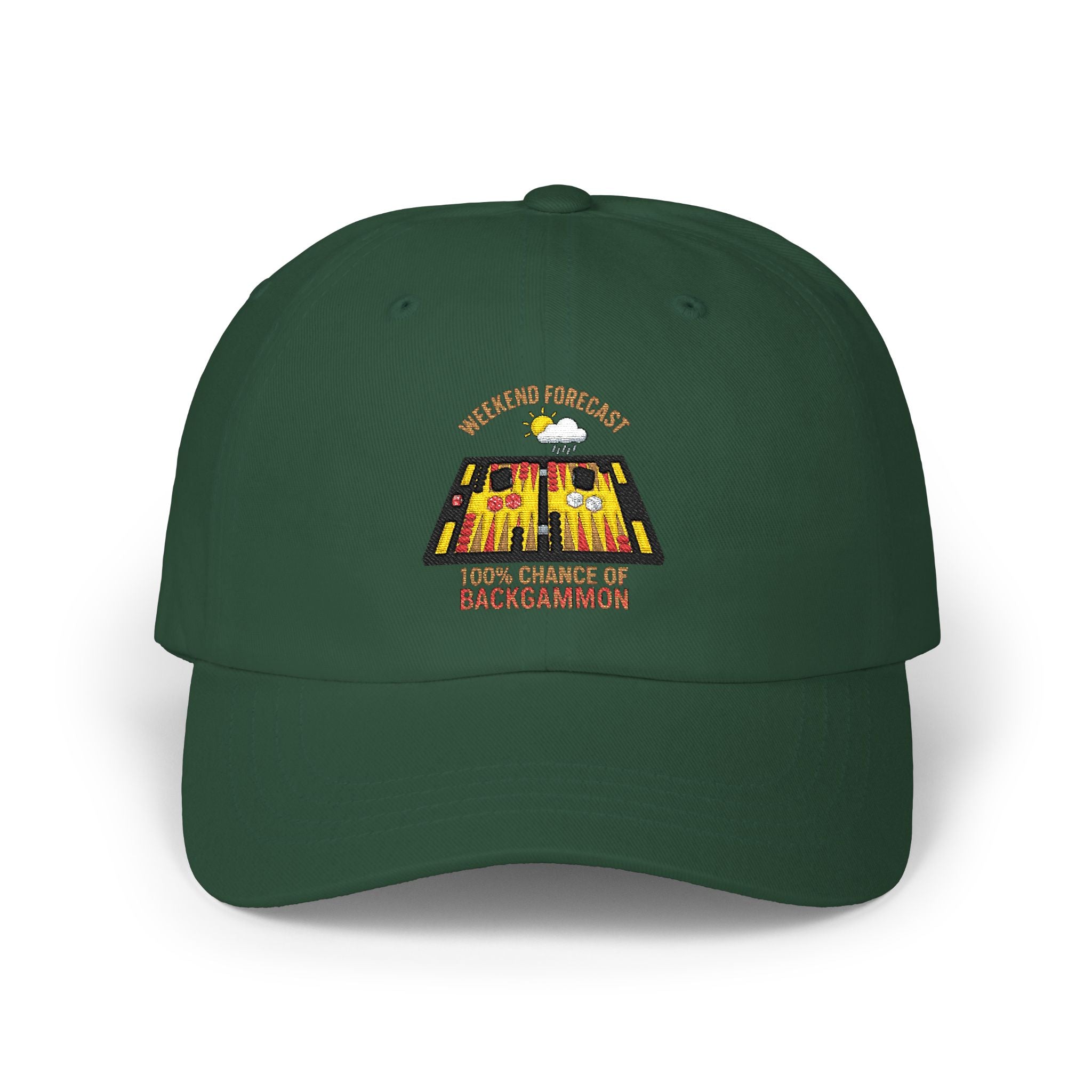 Weekend Forecast: 100% Chance of Backgammon Embroidered Hat