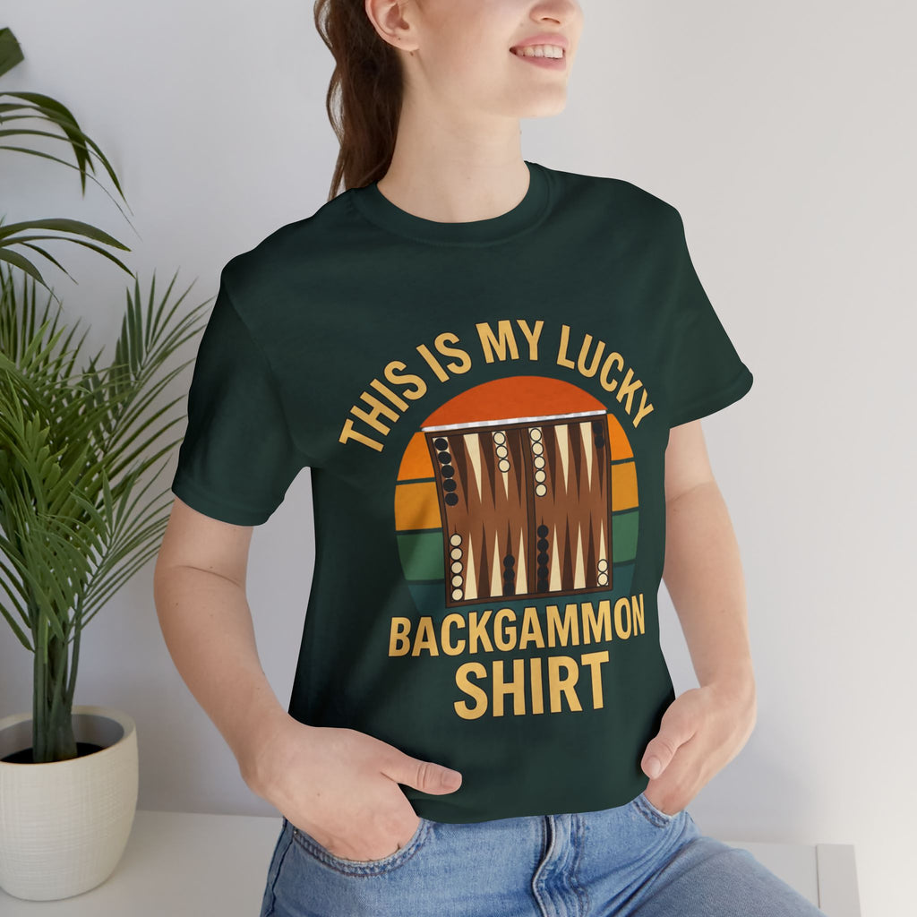 This Is My Lucky Backgammon Shirt Unisex Jersey T-shirt