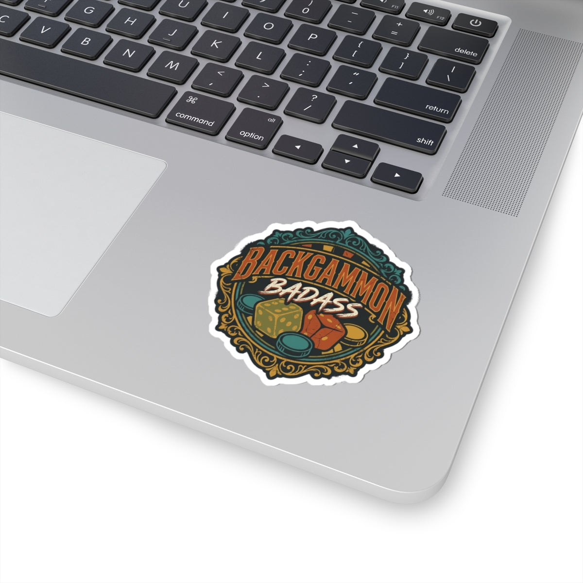 Backgammon Badass Kiss-Cut Sticker