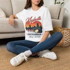 Nashville Backgammon T‑Shirt — Vintage Skyline Game Night Tee