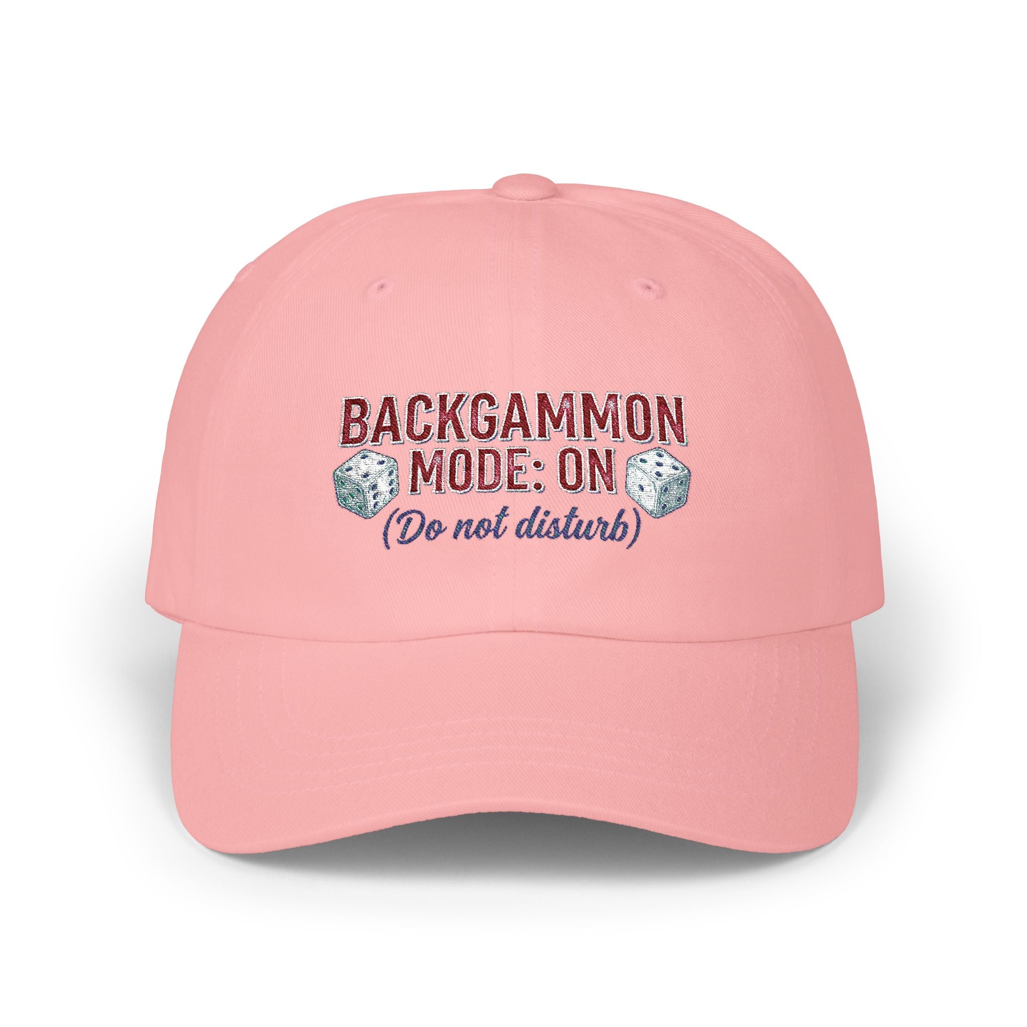 Backgammon Mode: On. Do Not Disturb  Dad Cap – Embroidered Baseball Hat