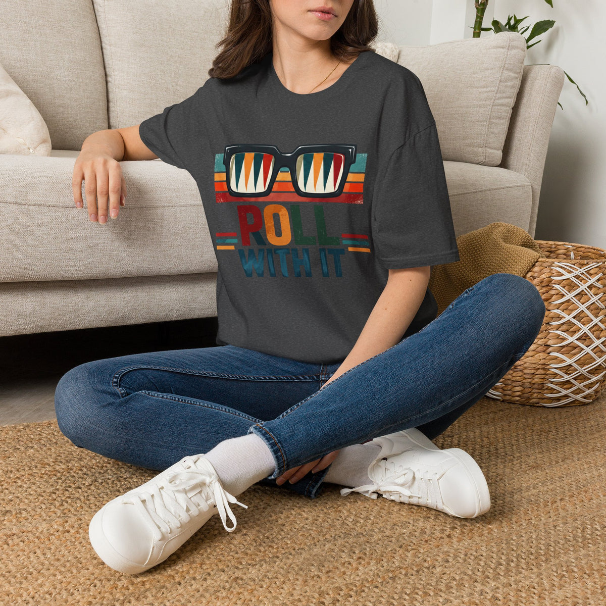 Roll with it 2 T-Shirt — Retro Summer Vibes Graphic Tee