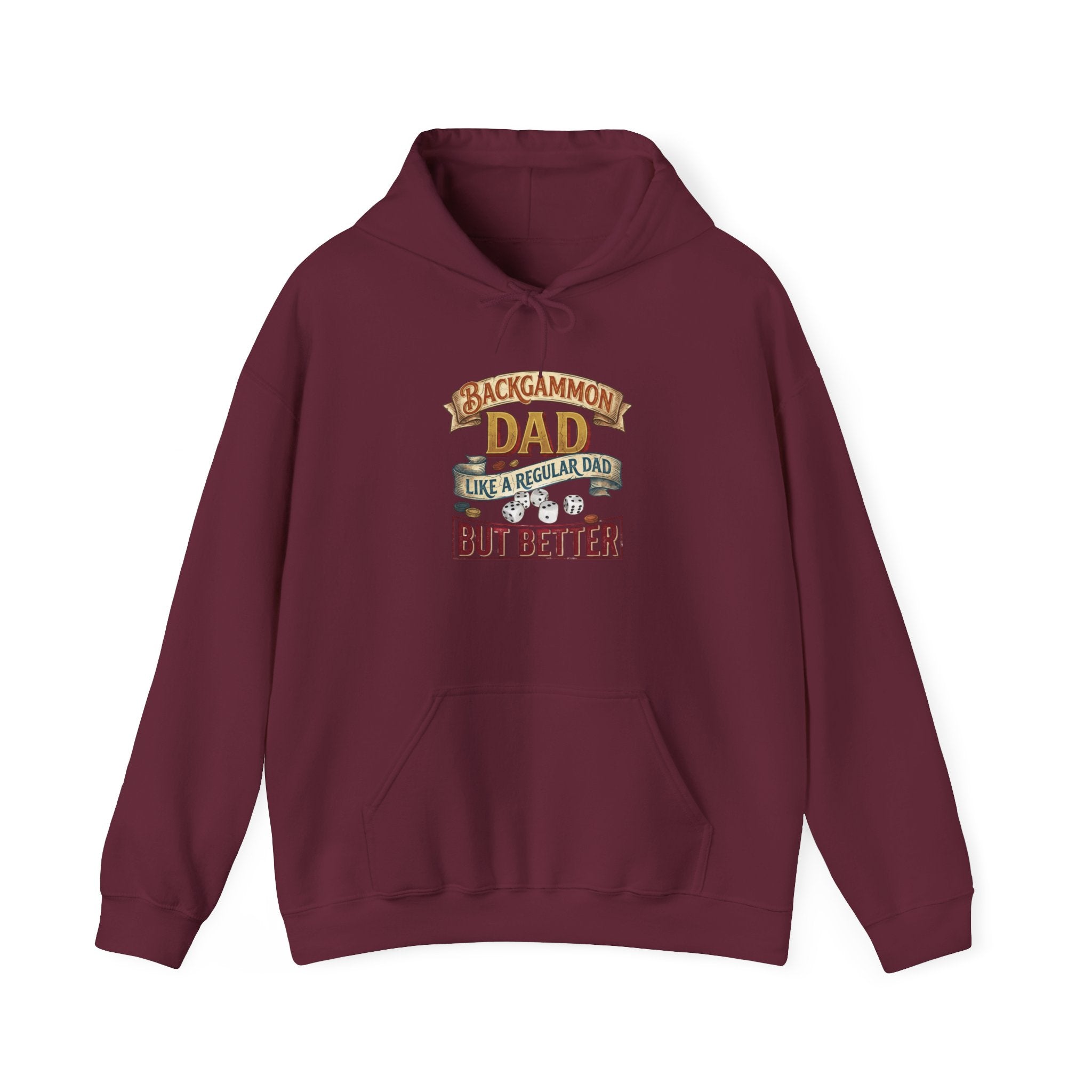Backgammon Dad "Like a Regular Dad But Better" Unisex Heavy Blend™ Hooded Sweatshirt