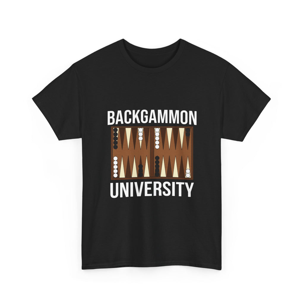 Backgammon University T-Shirt | Retro Game Pattern Tee