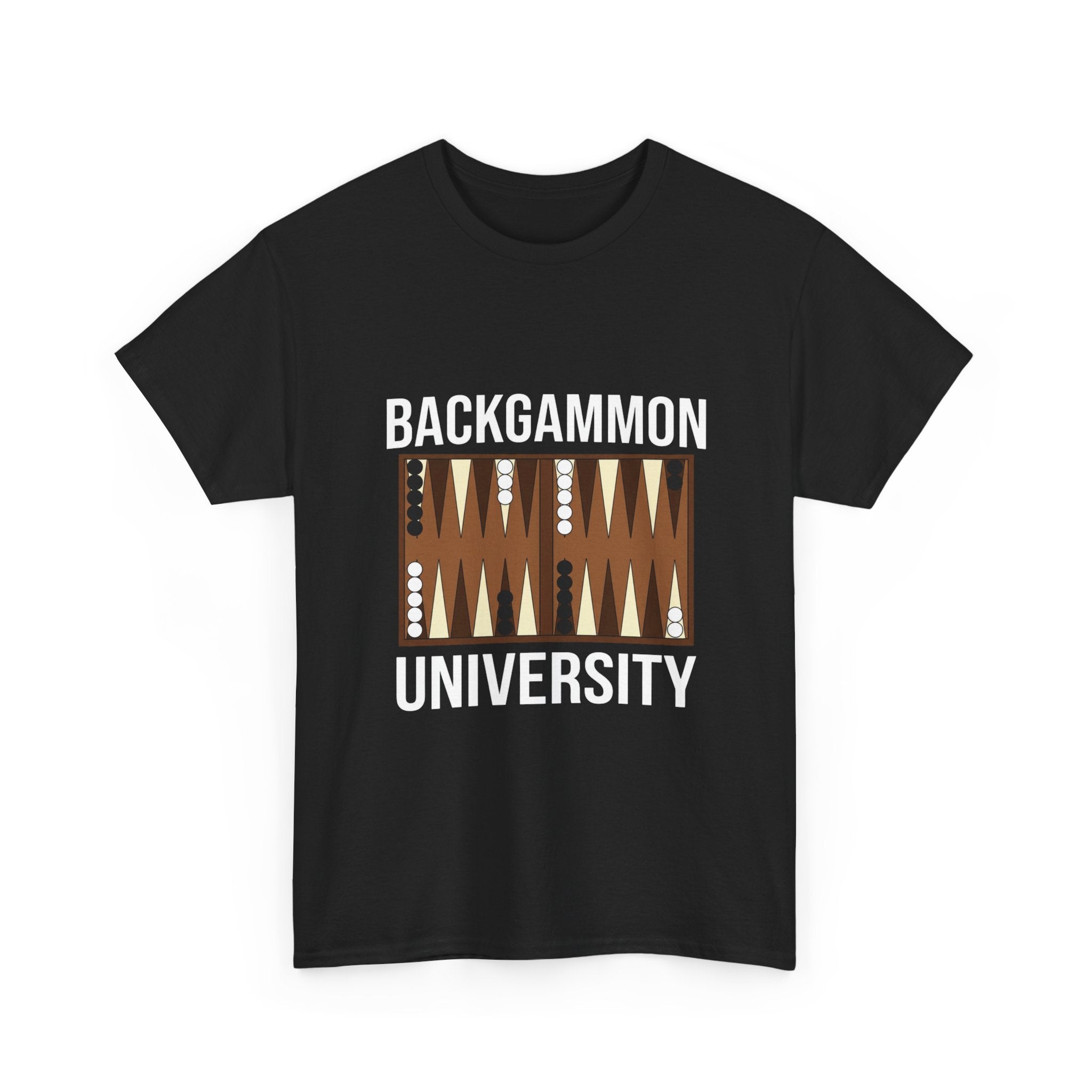 Backgammon University T-Shirt | Retro Game Pattern Tee