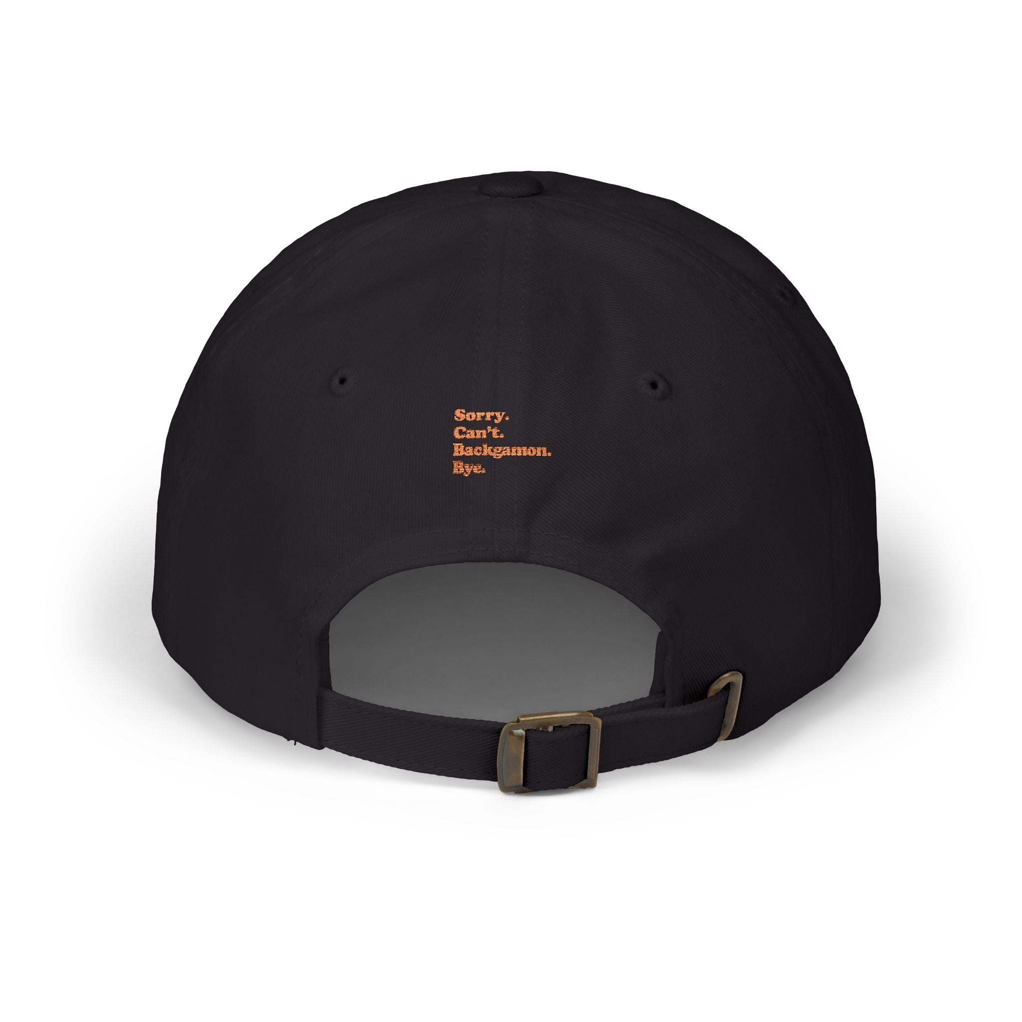 Sorry. Can't. Backgammon. Bye. Cap — Embroidered Baseball Hat