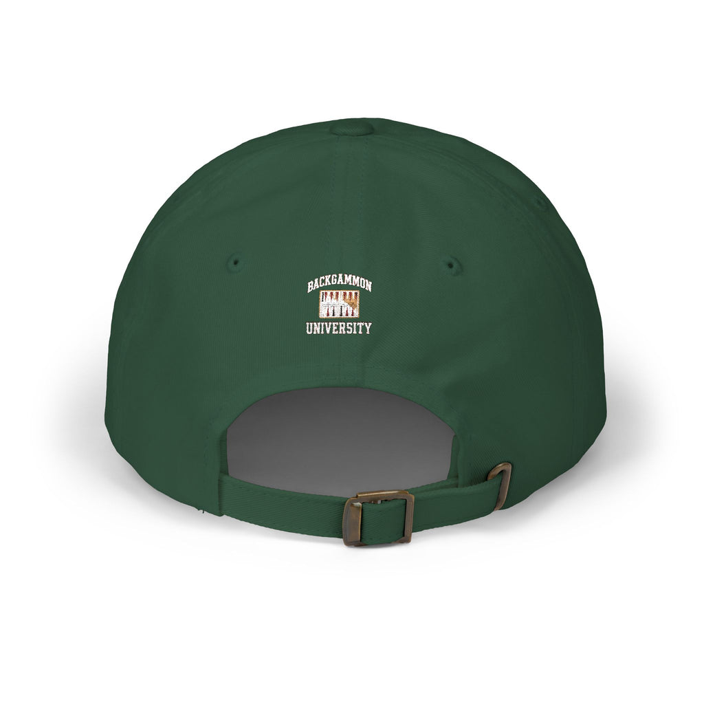 Backgammon University Dad Cap — Vintage Backgammon Board Baseball Hat