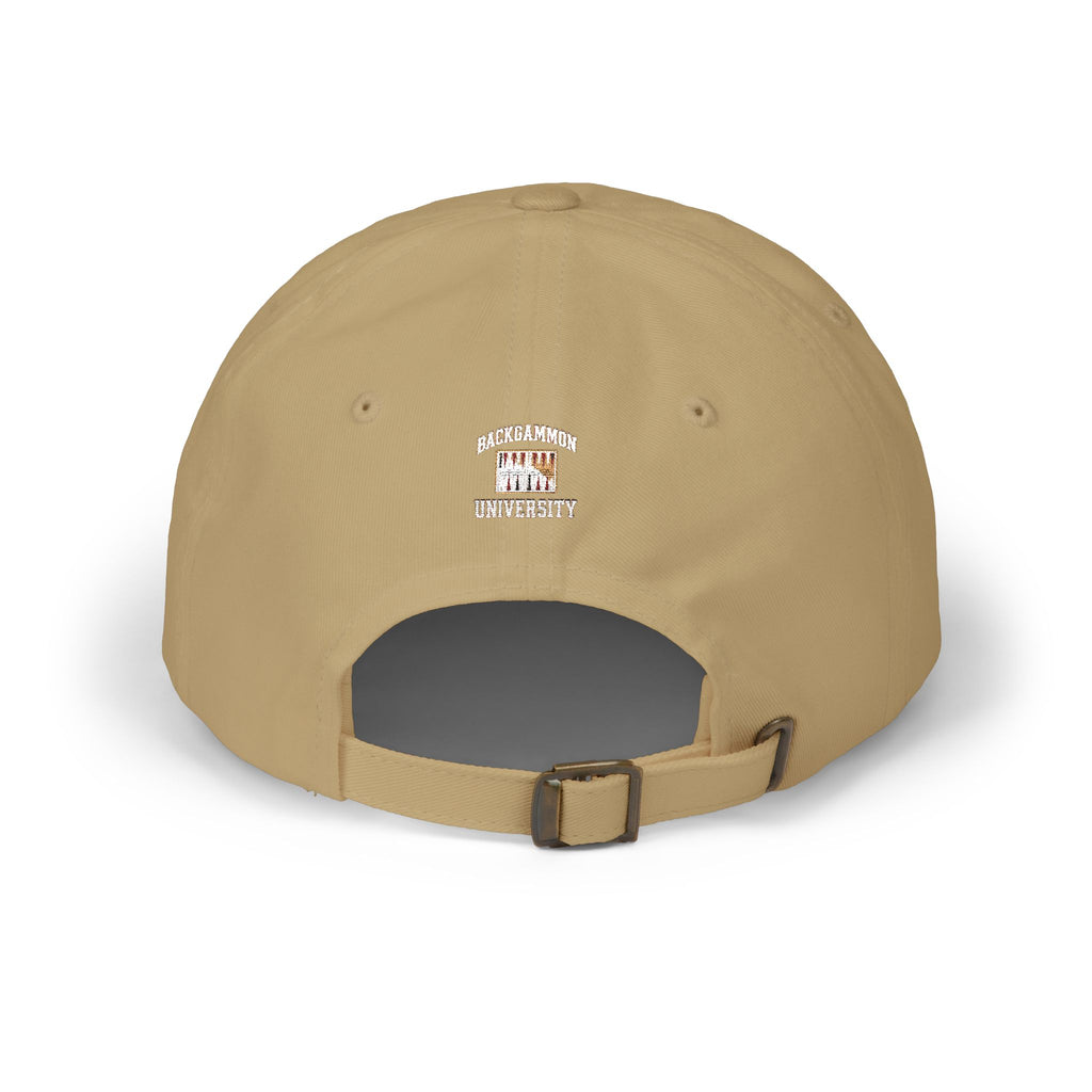 Backgammon University Dad Cap — Vintage Backgammon Board Baseball Hat