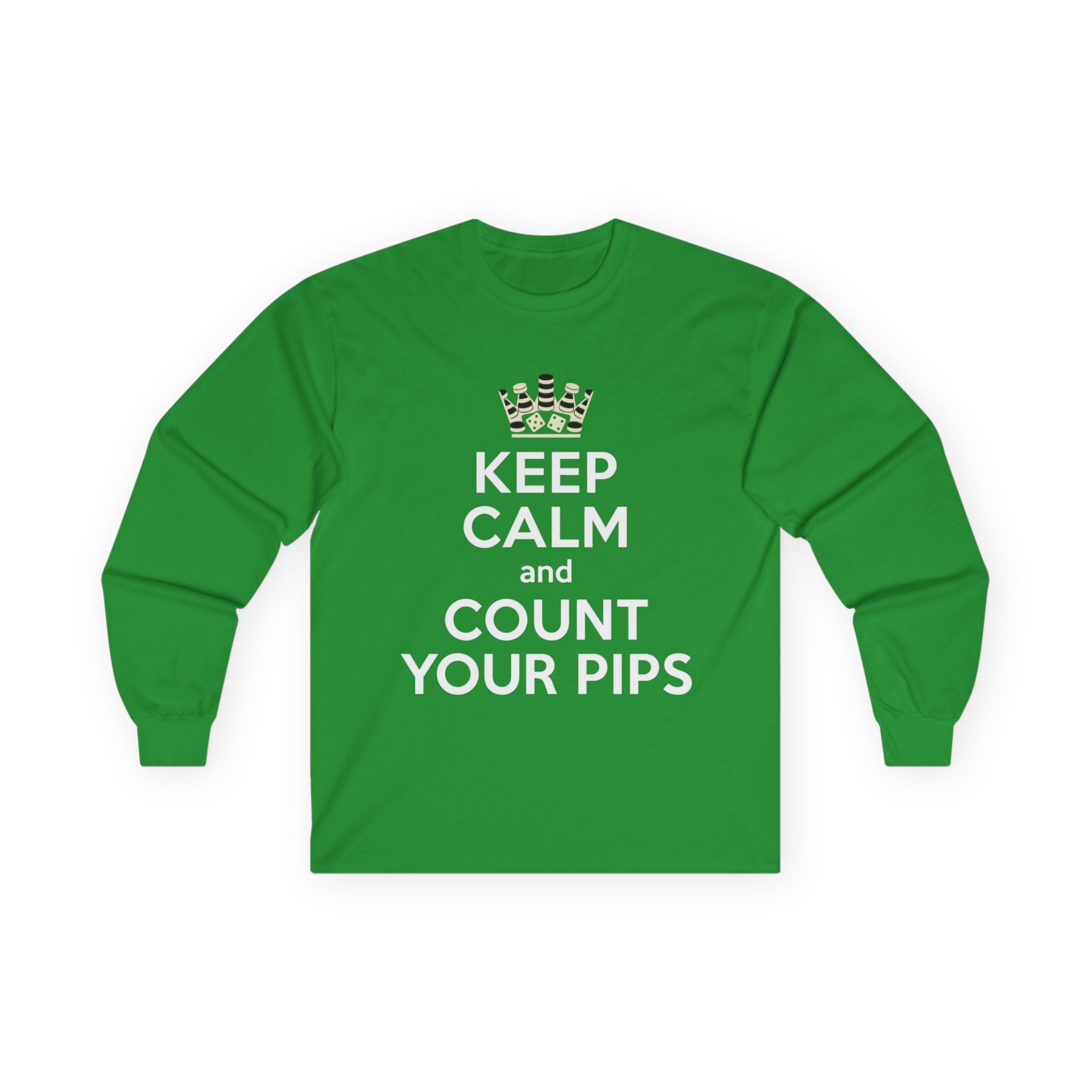 Keep Calm and Count Your Pips Long Sleeve Tee | Trading Forex Humor