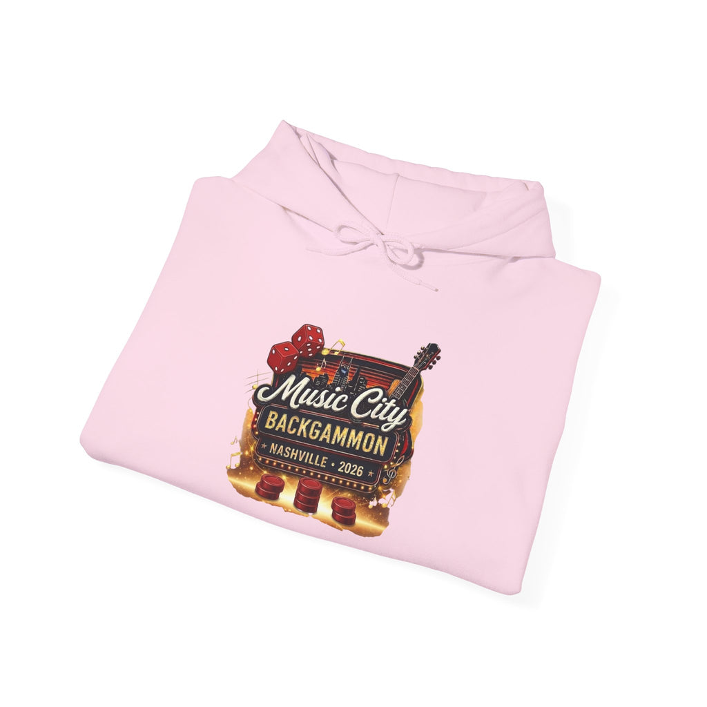 Music City Backgammon Nashville 2026 — Unisex Heavy Blend™ Hooded Sweatshirt