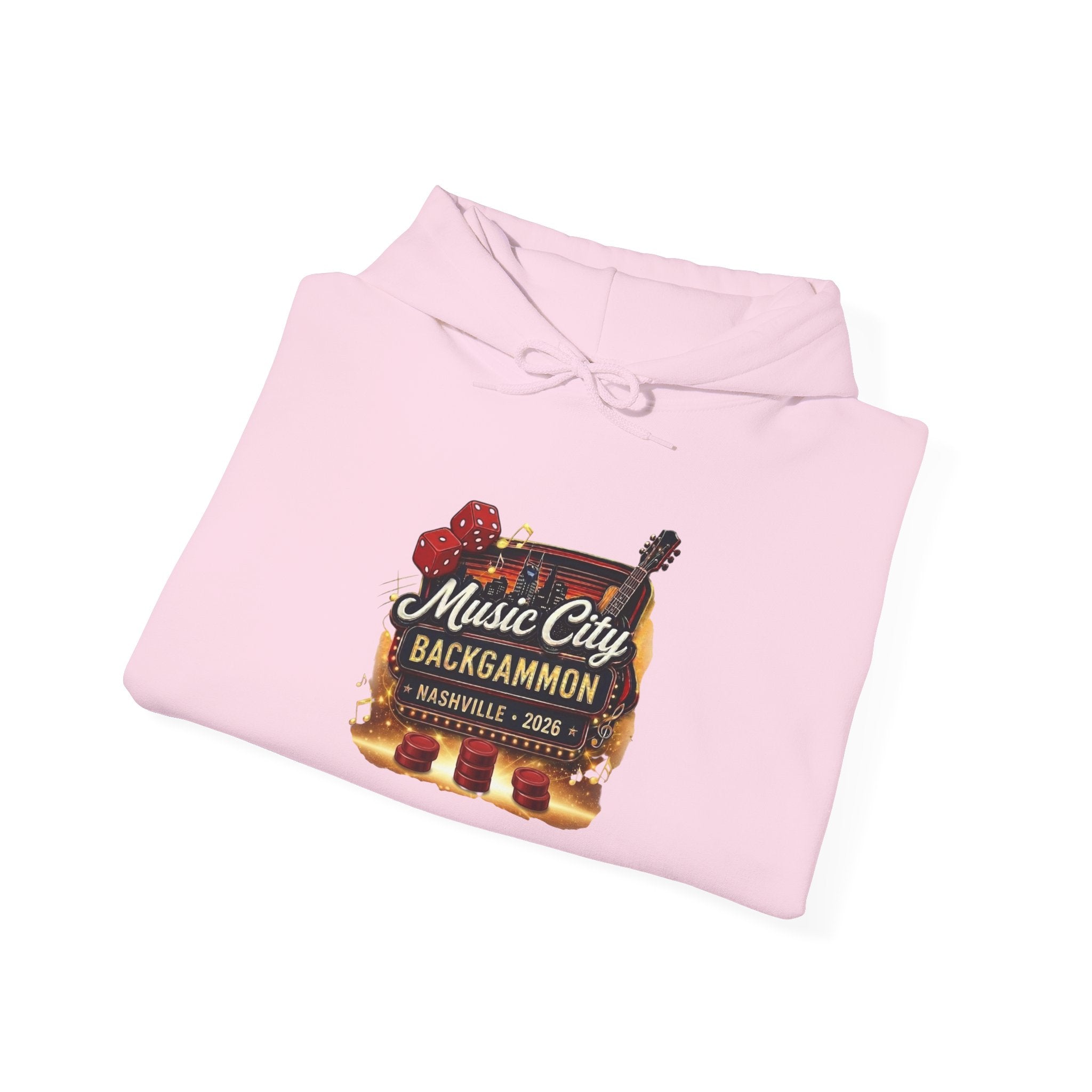 Music City Backgammon Nashville 2026 — Unisex Heavy Blend™ Hooded Sweatshirt