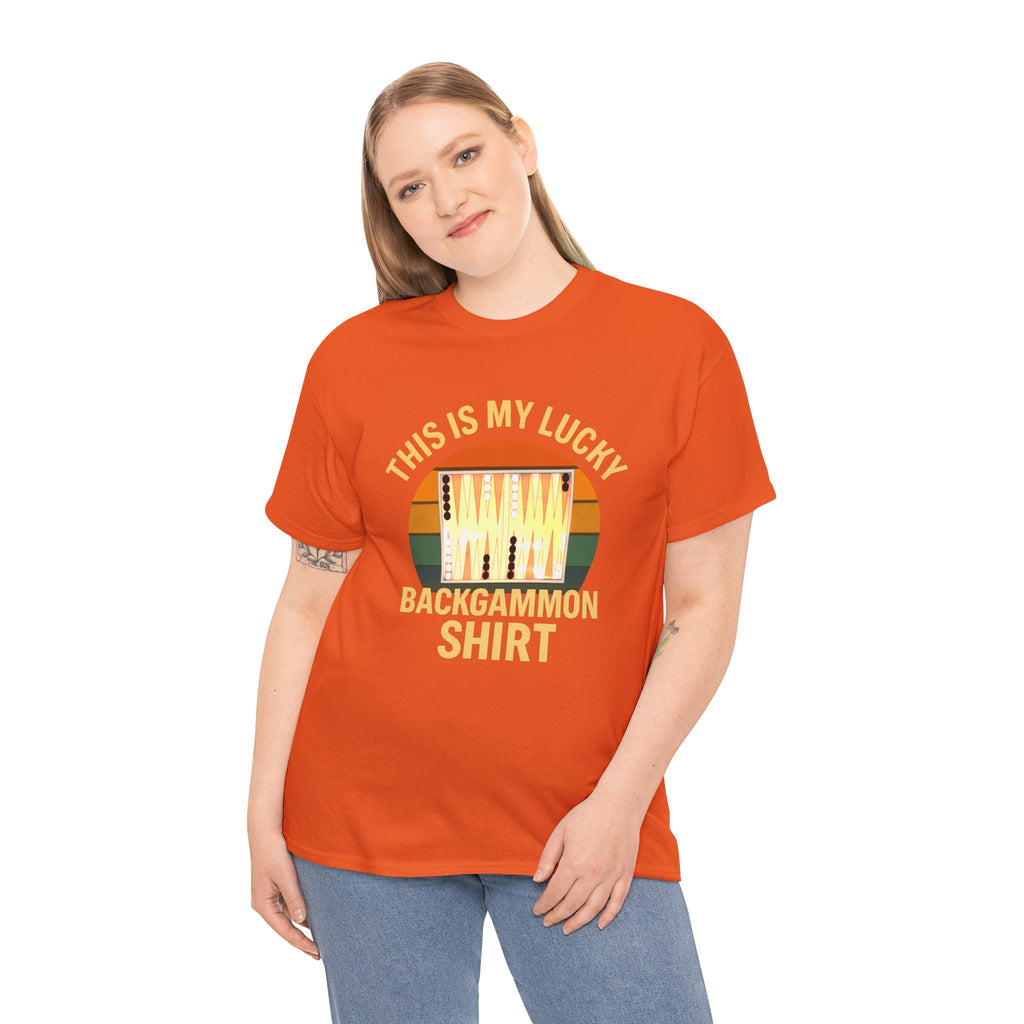 This Is My Lucky Backgammon Shirt Tee — Retro Backgammon Player T-Shirt