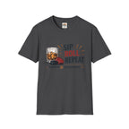Sip Roll Repeat T-Shirt — Bourbon & Backgammon Tee